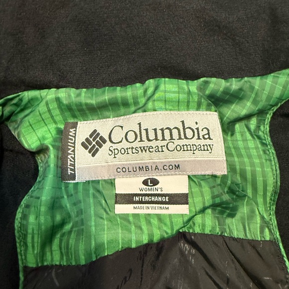 Columbia White Women’s Hooded Puffer Jacket - L - Picture 3 of 5